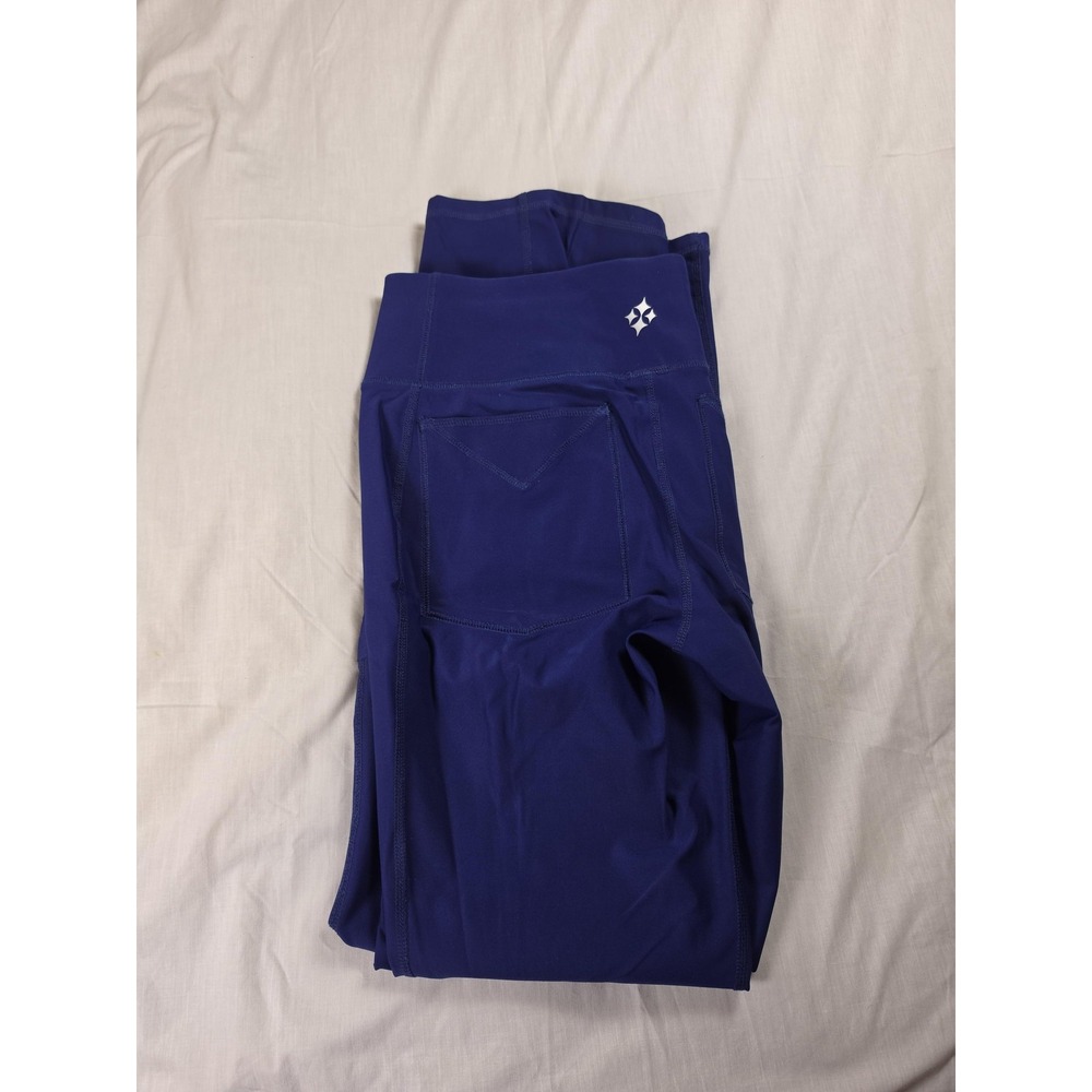 Jofit Pants Womens XL Blue Pull On Stretch Track Golf Pocket Athletic Casual